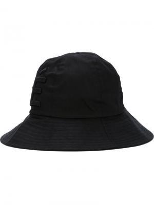 Шляпа с вышитым логотипом Études Studio. Цвет: чёрный