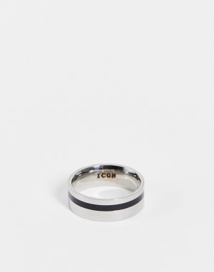 Серебристое кольцо из нержавеющей стали -Серебристый Icon Brand