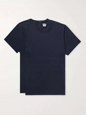 Комплект из двух футболок Pima хлопкового джерси , синий NN07