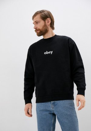 Свитшот Obey. Цвет: черный