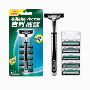 Оригинальный скребок для бритвы Vector, лезвия бритья Gillette