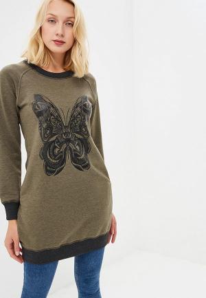Свитшот Peche Monnaie. Цвет: хаки
