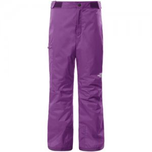 Горнолыжные брюки для девочек, карманы, светоотражающие элементы, размер M, фиолетовый The North Face. Цвет: фиолетовый