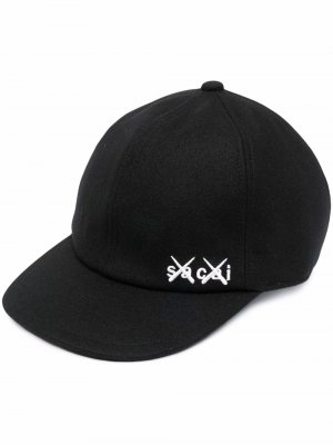 Бейсбольная кепка с логотипом sacai. Цвет: черный