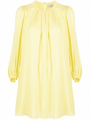 Ruched long-sleeved midi dress Blanca Vita. Цвет: желтый