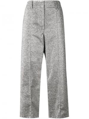 Укороченные брюки Edun. Цвет: серый