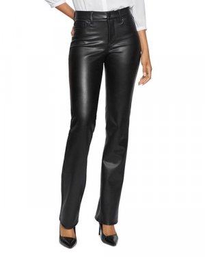 Черные прямые джинсы из искусственной кожи с высокой посадкой Marilyn NYDJ, цвет Black Nydj