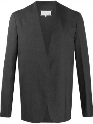 Пиджак без воротника Maison Margiela. Цвет: серый