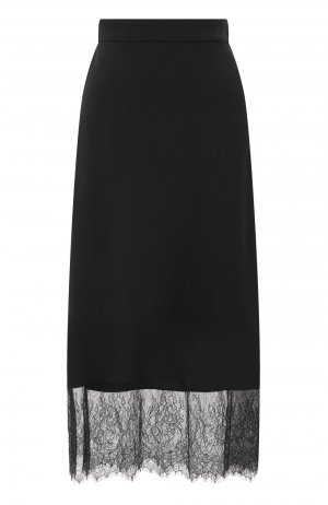Шелковая юбка Chapurin. Цвет: чёрный