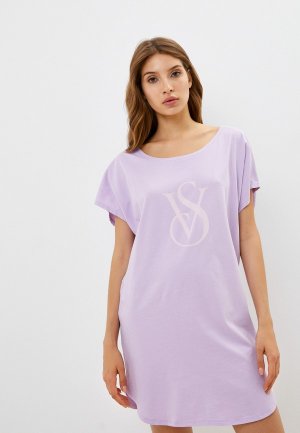 Сорочка ночная Victorias Secret Victoria's. Цвет: фиолетовый