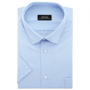 Рубашка , размер 174-184/39, голубой Casino. Цвет: голубой