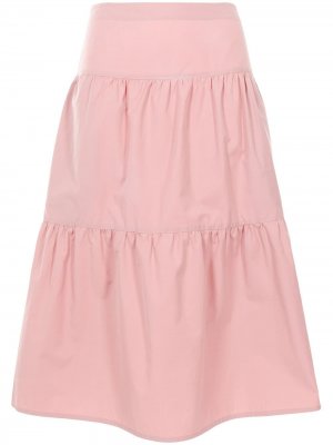 Ярусная юбка с завышенной талией Atlantique Ascoli. Цвет: розовый