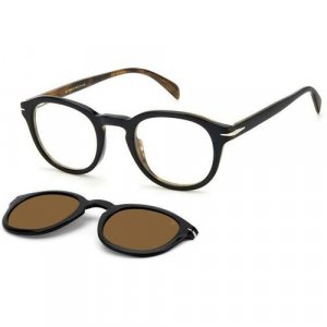 Солнцезащитные очки , черный, коричневый David Beckham. Цвет: коричневый