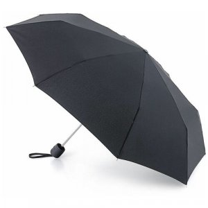 Мини-зонт , черный FULTON. Цвет: черный