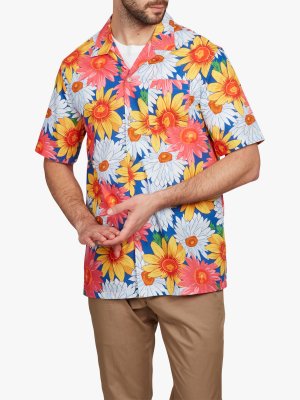 Рубашка с короткими рукавами Flower, Многоцветный Simon Carter