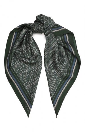 Шелковый платок Kiton. Цвет: зелёный