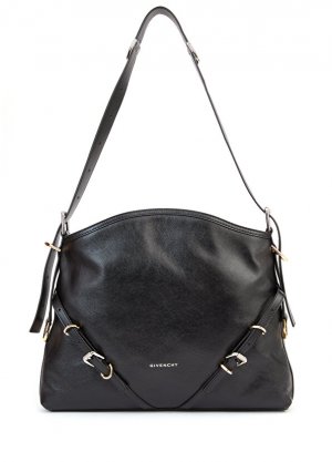 Черная женская кожаная сумка через плечо voyou среднего размера Givenchy