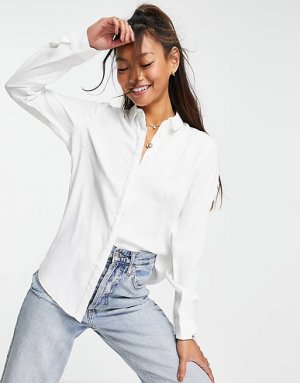 Белая рубашка с пуговицей New Look