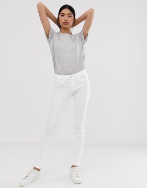 Белые зауженные джинсы -Белый Only