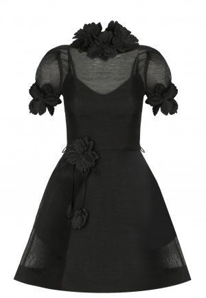 Платье ZIMMERMANN. Цвет: черный
