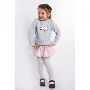 Комплект одежды , размер 110, серый, розовый Diva Kids. Цвет: серый