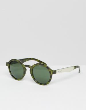 Зеленые круглые солнцезащитные очки Mr. Boho Dalston Mr. Цвет: зеленый