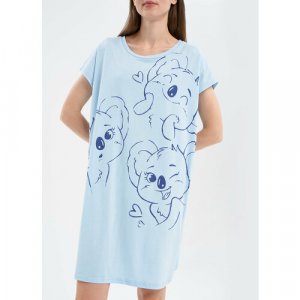 Сорочка , размер 40-42, голубой Funday. Цвет: голубой