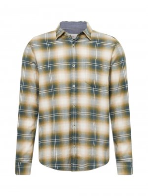 Рубашка на пуговицах стандартного кроя, оливковый/изумрудный s.Oliver