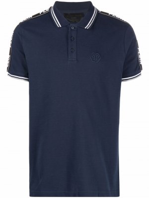 Рубашка поло с логотипом Philipp Plein. Цвет: синий