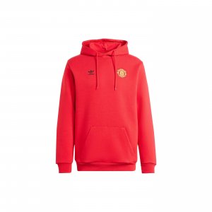 Manchester United Essentials Graphic Print Hoodie Men Sportswear Bright-Red IK8706 Adidas