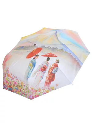 Зонт женский Ok651-4 бежевый Ame Yoke Umbrella