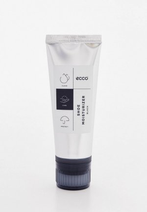 Крем для обуви Ecco на водной основе, Черный, с аппликатором, 75 мл. Цвет: черный