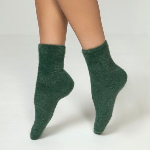 Носки Green CozyHome. Цвет: зеленый