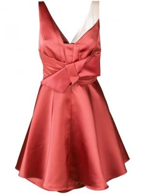 Короткое приталенное платье Elisabetta Franchi. Цвет: розовый
