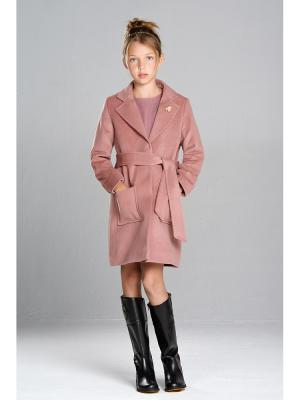 Классическое пальто MORU. Цвет: розовый