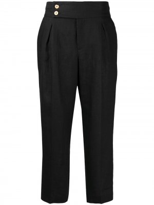 LAutre Chose укороченные брюки с завышенной талией L'Autre. Цвет: черный