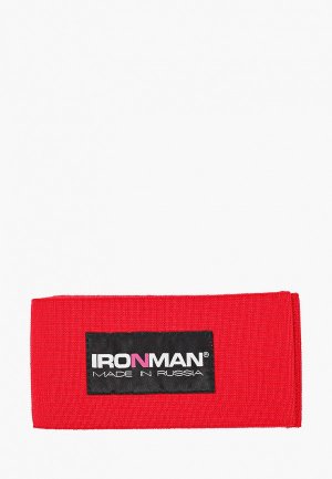 Бинт тяжелоатлетический Ironman. Цвет: красный
