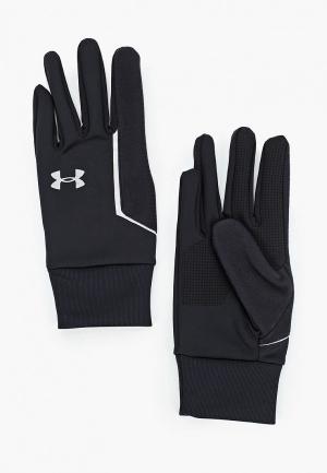 Перчатки беговые Under Armour Mens CGI Run Liner Glove. Цвет: черный