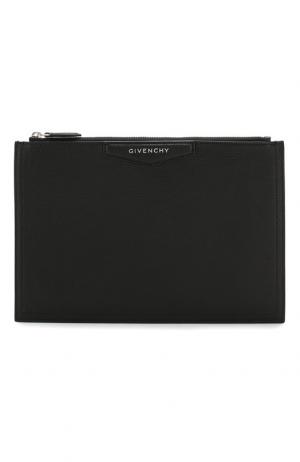 Кожаный футляр для документов Givenchy. Цвет: чёрный