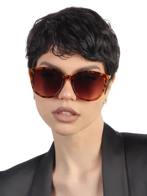 Солнцезащитные очки женские ANG504, коричневые Pretty Mania