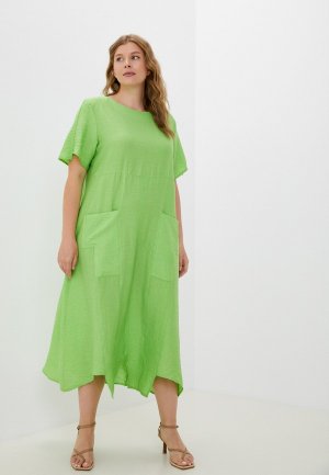 Платье Olya Stoforandova. Цвет: зеленый
