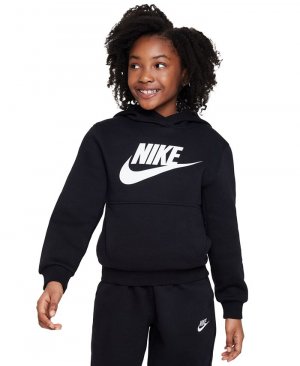 Флисовая толстовка Club для спортивной одежды больших детей , черный Nike