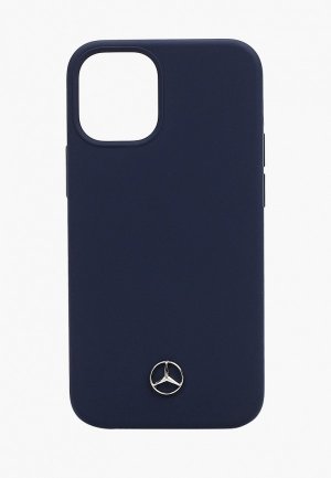 Чехол для iPhone Mercedes-Benz 12 mini (5.4), Liquid silicone Blue. Цвет: синий
