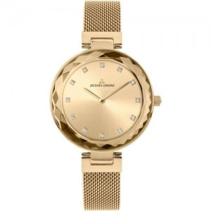Наручные часы JACQUES LEMANS Design collection, золотой. Цвет: золотистый