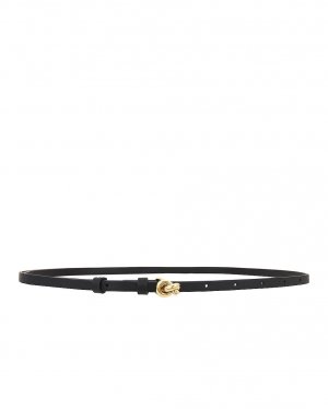 Ремень Mini Pendant, цвет Black & Brass Bottega Veneta