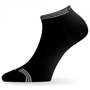 Носки унисекс , 1 пара, укороченные, размер S, черный Lasting. Цвет: черный/черный..
