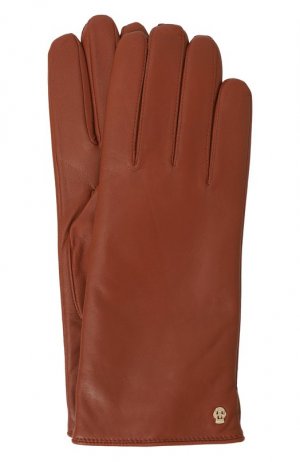 Кожаные перчатки Roeckl. Цвет: коричневый