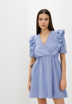 Платье Abricot. Цвет: голубой