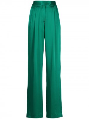 Широкие брюки Michelle Mason. Цвет: зеленый