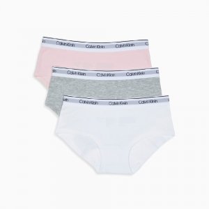 Набор трусов для девочек Modern, 3 шт, розовый/белый/серый Calvin Klein